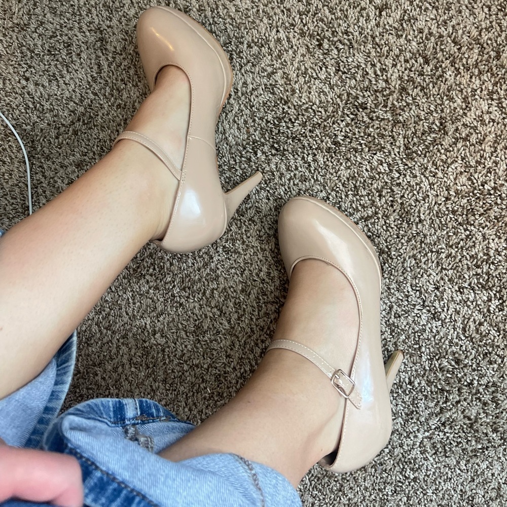 Platform Nude High Heels